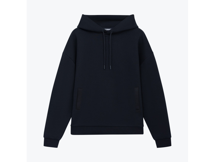 Худи релакс унисекс Баланс, с начесом, синий