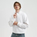 Толстовка на молнии унисекс Флоу (Flow), белая, размер 5XL/6XL