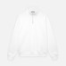 Толстовка на молнии унисекс Флоу (Flow), белая, размер 5XL/6XL