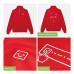 Толстовка на молнии унисекс Флоу (Flow), красная, размер 5XL/6XL