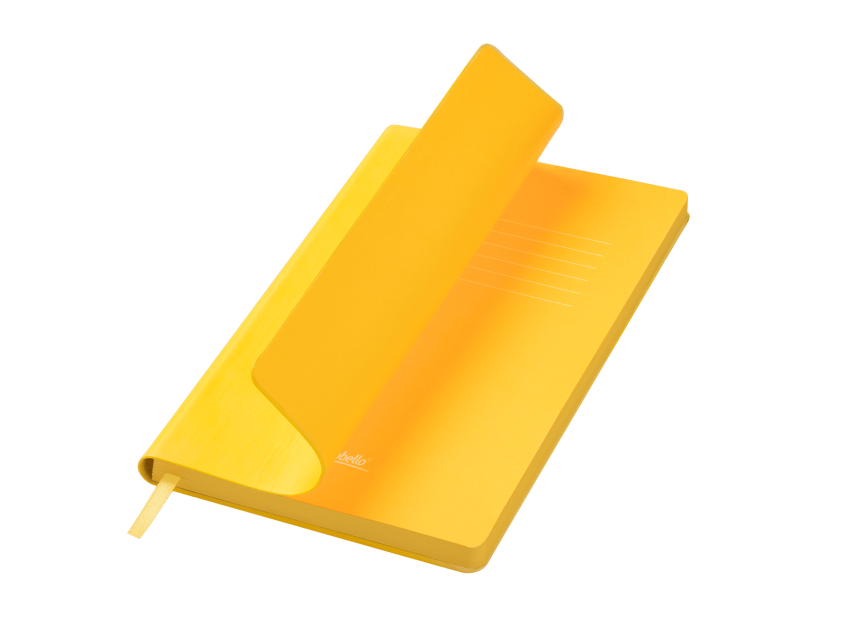 Ежедневник Латте (Latte NEW) недатированный, желтый/желтый (без упаковки, без стикера)