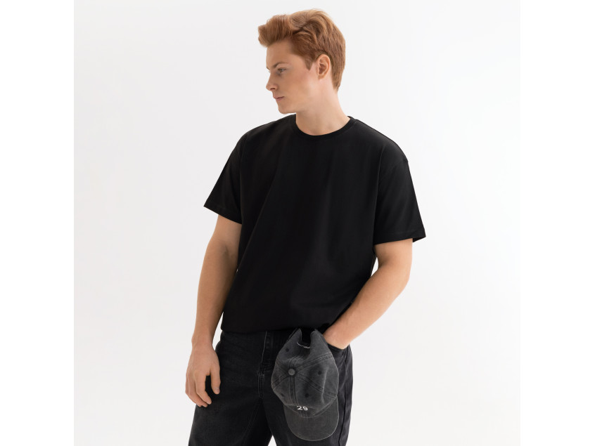 Футболка унисекс Крис (Kris), 150 гр., черная, размер XL