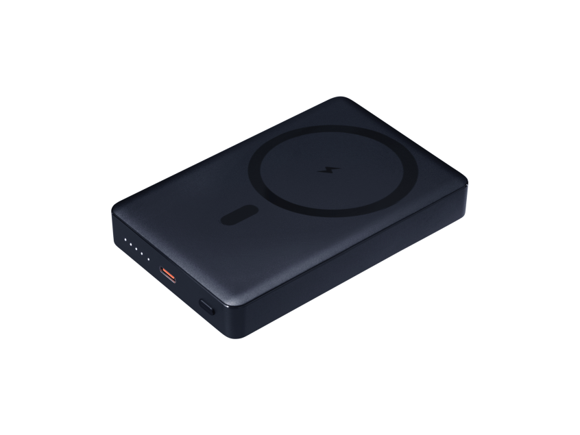 Внешний аккумулятор Атлантис Плюс PD (Atlantis PD Plus) 10000mAh с функцией беспроводной зарядки 15W, серебряный