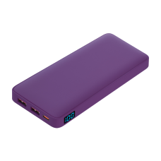 Внешний аккумулятор с подсветкой Анкор Плюс PD (Ancor PD Plus) 10000 mAh, фиолетовый