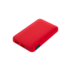 Внешний аккумулятор с подсветкой Анкор (Ancor) 5000 mAh, красный