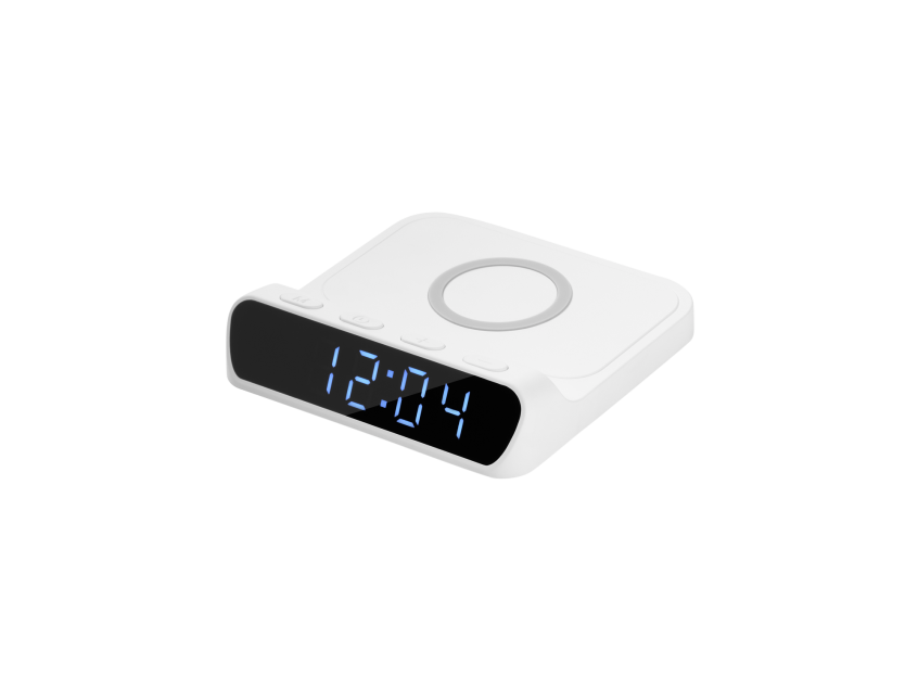 Зарядная станция с часами 15W Ригель (Rigel), черная