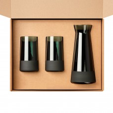 Подарочный набор декантер + 2 высоких стакана, Emerald зеленый