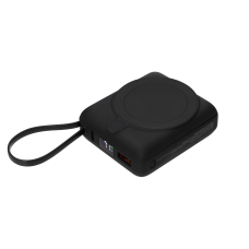 Внешний аккумулятор с подсветкой Риттер PD (Ritter PD) 10000mAh с функцией беспроводной зарядки 15W, черный Внешний аккумулятор с подсветкой Риттер PD (Ritter PD) 10000mAh с функцией беспроводной зарядки 15W, черный