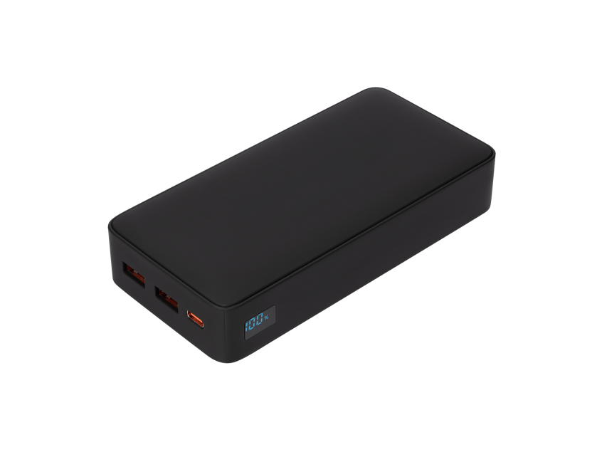 Внешний аккумулятор с подсветкой Анкор Плюс PD (Ancor PD Plus) 20000 mAh, черный