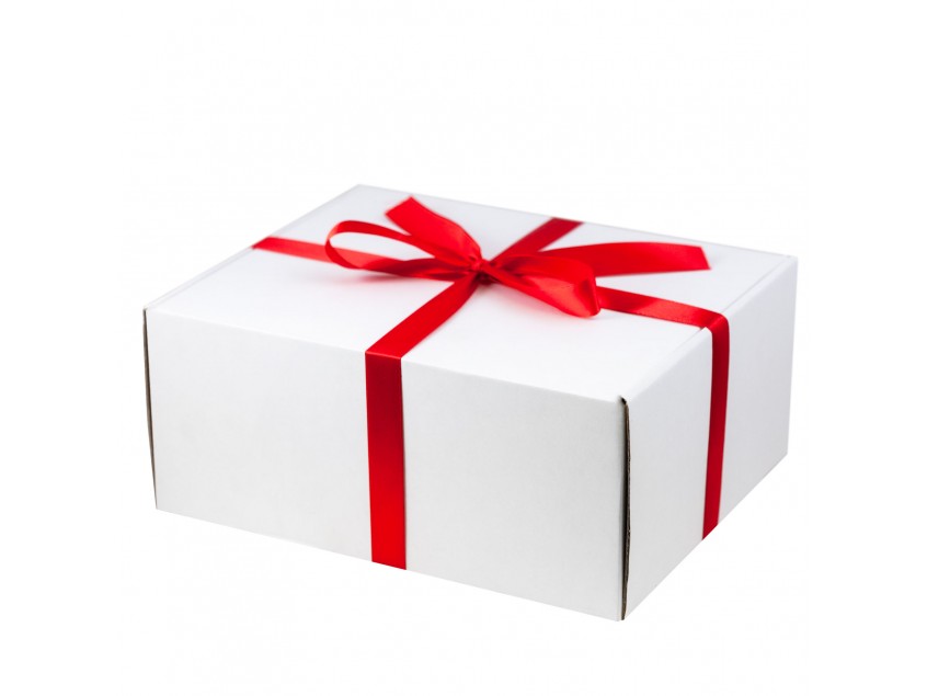 Подарочная лента для универсальной подарочной коробки 280*215*113 мм,  красная, 20 мм