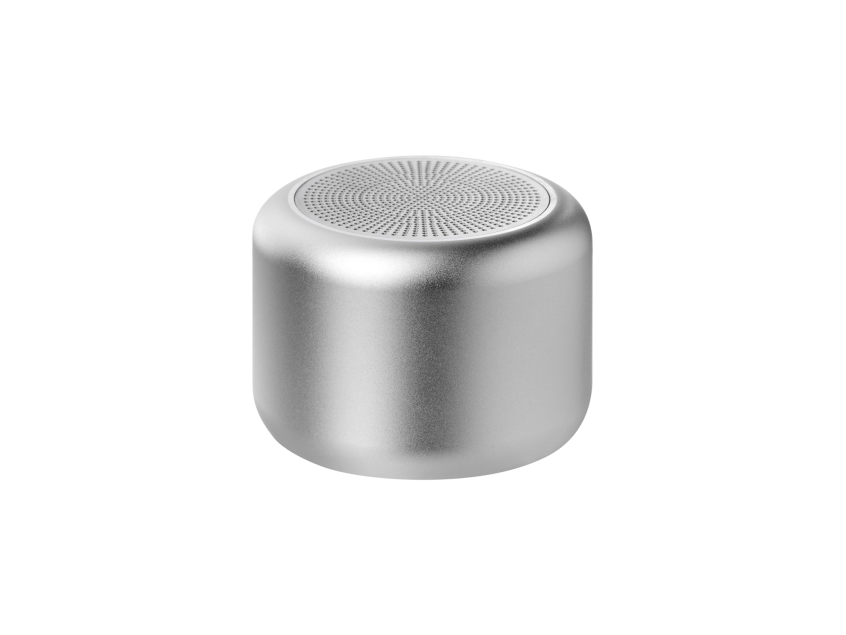 Беспроводная колонка Пэшн (Passion) 80dB 600 mAh (Bluetooth 5.0), серебряная