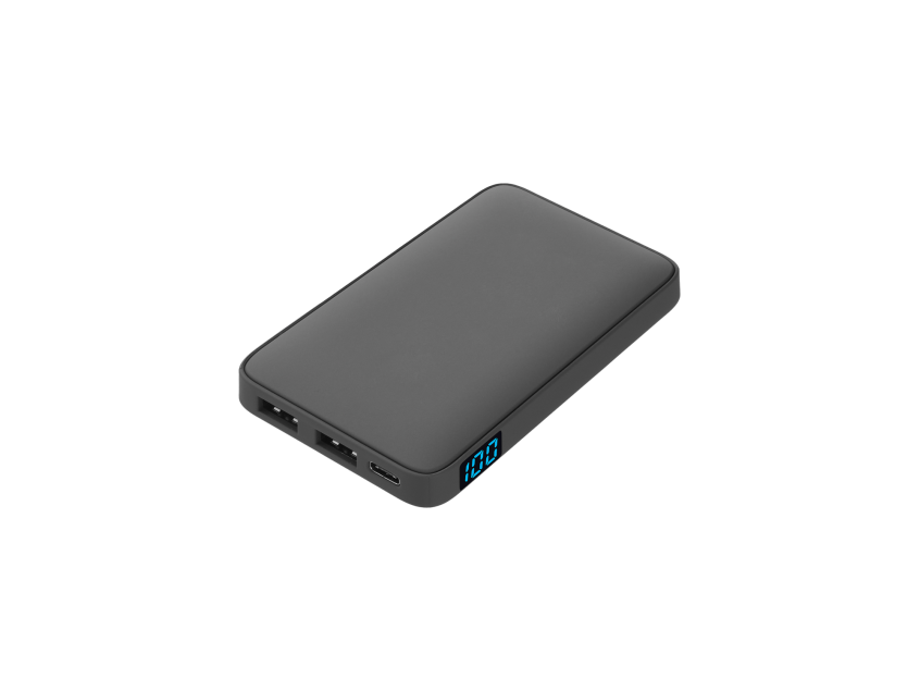 Внешний аккумулятор с подсветкой Анкор (Ancor) 5000 mAh, серый