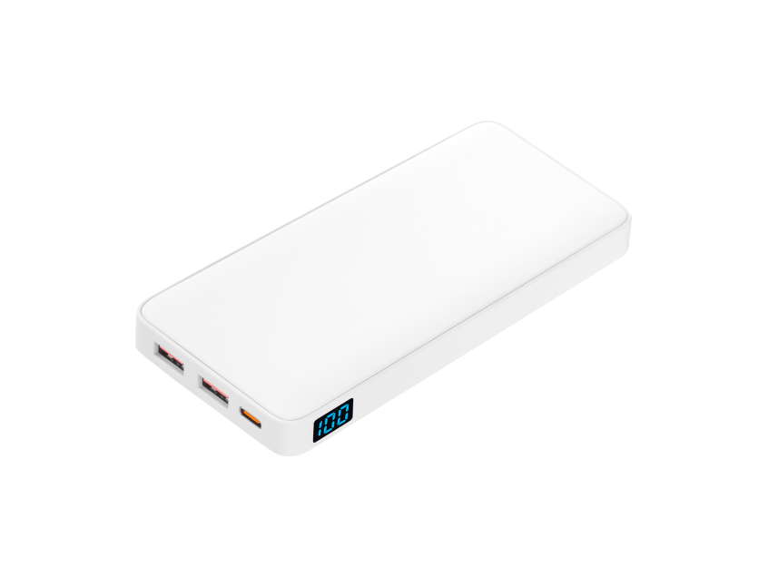Внешний аккумулятор с подсветкой Анкор Плюс PD (Ancor PD Plus) 10000 mAh, белый