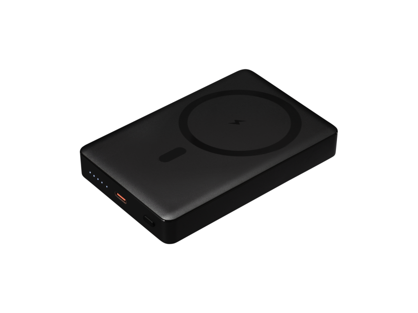 Внешний аккумулятор Атлантис Плюс PD (Atlantis PD Plus) 10000mAh с функцией беспроводной зарядки 15W, черный