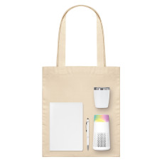 Подарочный набор Велком Пак Гэлакси (Welcome Pack Galaxy), белый  (термокружка, очиститель воздуха, ежедневник, ручка, шоппер)