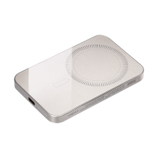 Внешний аккумулятор Артекс PD (Artex PD) 5000mAh с функцией беспроводной зарядки 15W, серебряный