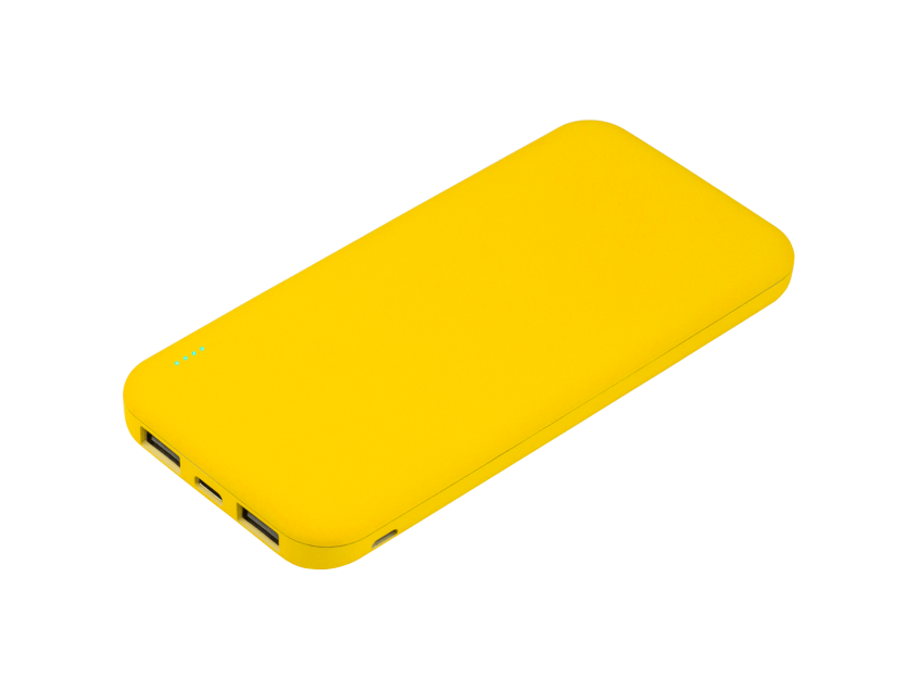 Внешний аккумулятор с подсветкой Люче (Luce) Lemoni 10000 mAh, желтый