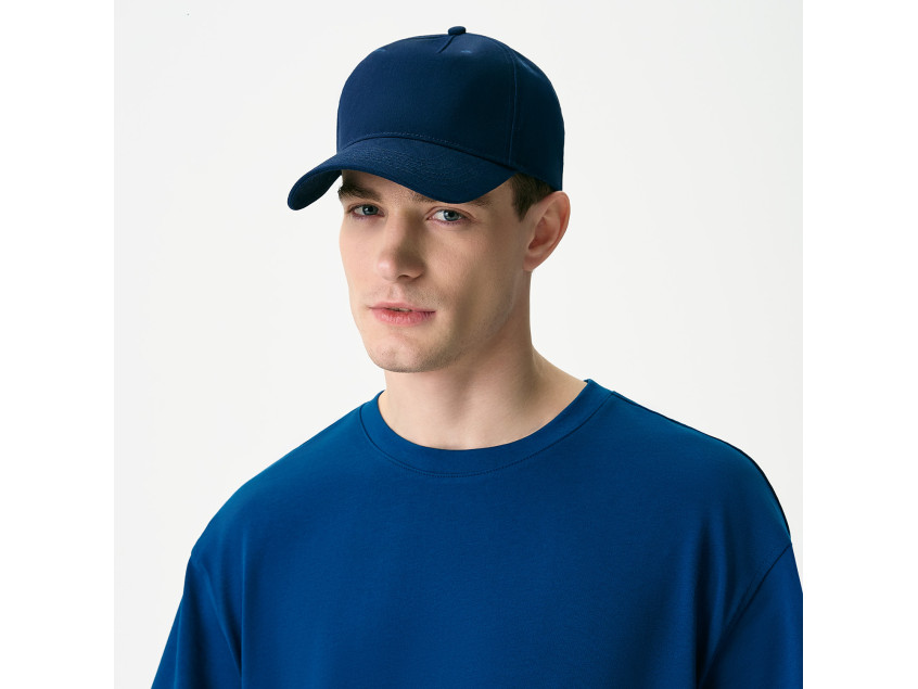 Бейсболка Фит (Fit), 5 клиньев, синий