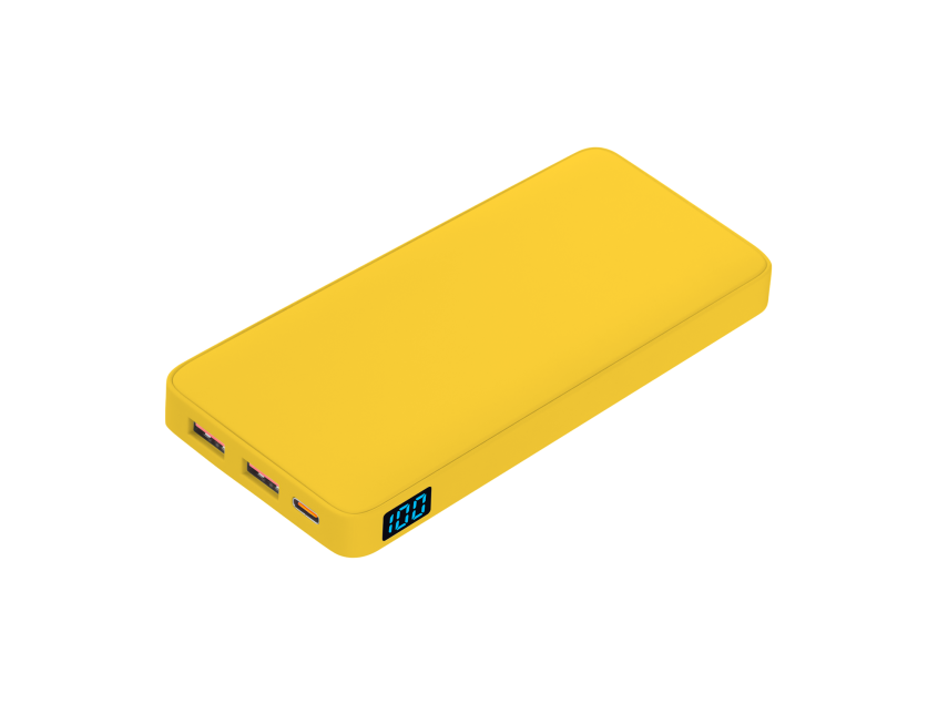 Внешний аккумулятор с подсветкой Анкор Плюс PD (Ancor PD Plus) 10000 mAh, желтый