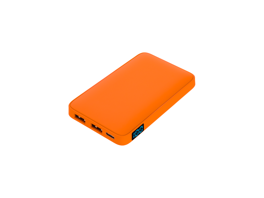 Внешний аккумулятор с подсветкой Анкор (Ancor) 5000 mAh, оранжевый