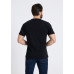 Футболка мужская STAN хлопок 180, 08, Чёрный