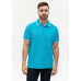 Рубашка поло унисекс STAN с окантовкой хлопок/полиэстер 185, 04T, Бирюзовый