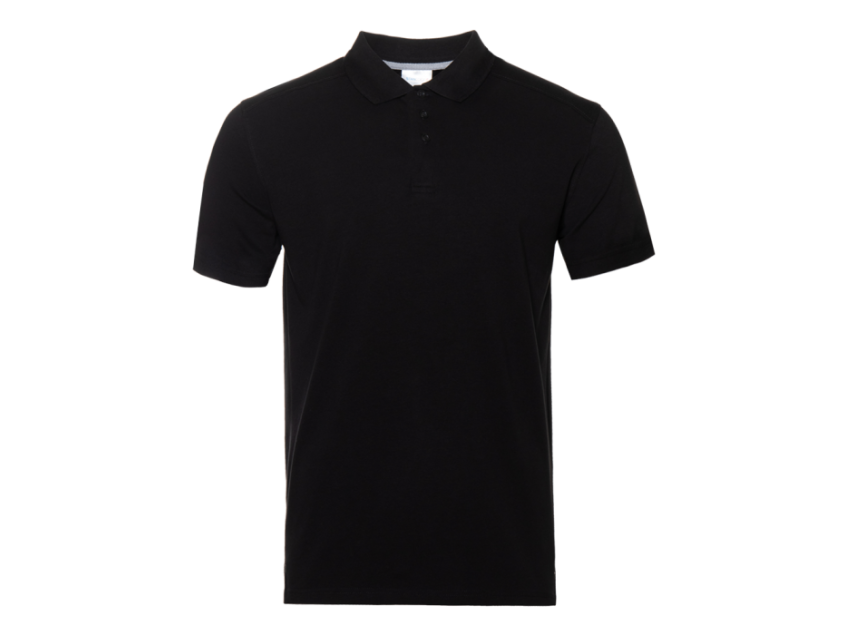 Рубашка поло унисекс STAN хлопок/эластан 200, 05, Чёрный