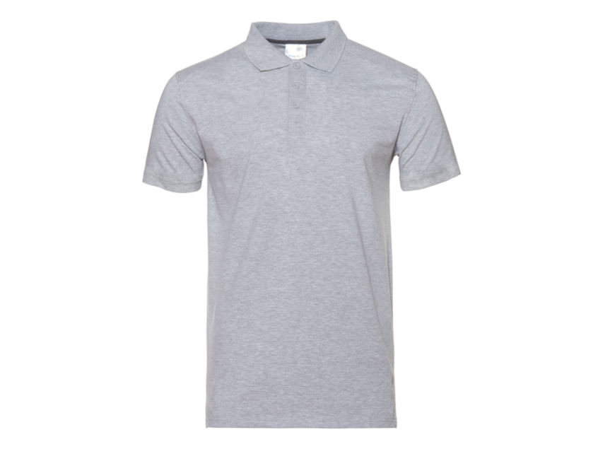 Рубашка поло унисекс STAN хлопок/эластан 200, 05, Серый меланж