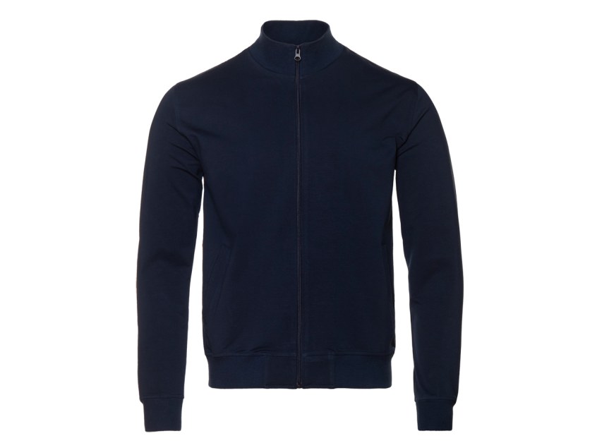 Толстовка унисекс STAN на молнии футер без начёса 245, 65, Тёмно-синий