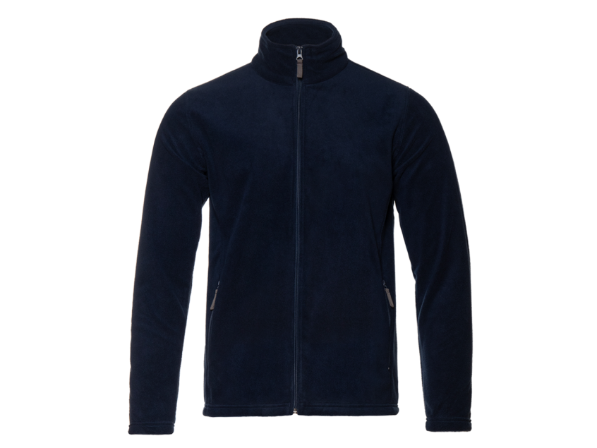 Толстовка унисекс STAN на молнии микрофлис 200, 21, Тёмно-синий