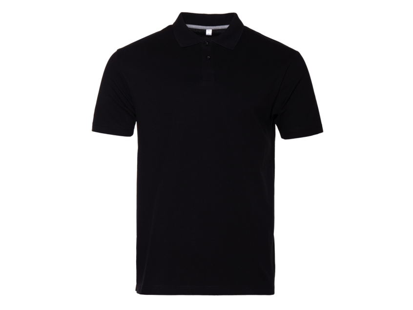 Рубашка поло унисекс STAN хлопок 185, 04U, Чёрный