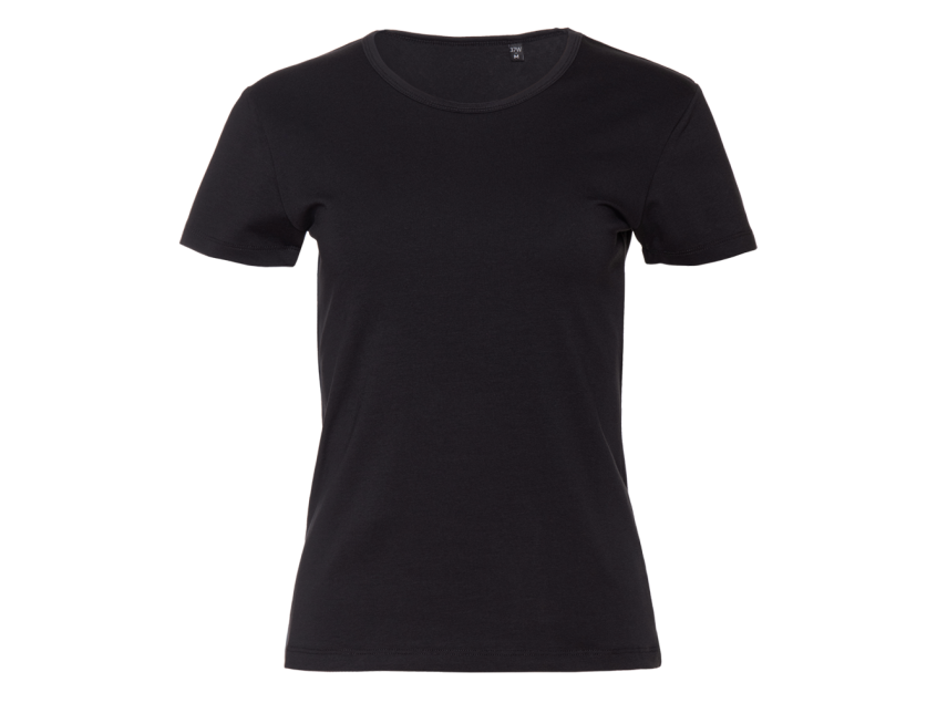 Футболка женская STAN хлопок/эластан 180, 37W, Чёрный