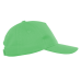 Детская бейсболка STAN 5 клиньев хлопок 150, 10J, Ярко-зелёный
