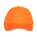 Бейсболка с кантом STAN 5 клиньев хлопок 280, 11K, Оранжевый