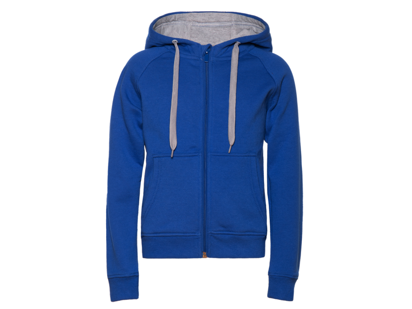 Толстовка детская STAN с капюшоном на молнии футер с начёсом 280, 17J, Синий