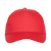 Бейсболка STAN 5 клиньев хлопок 150, 10L, Красный