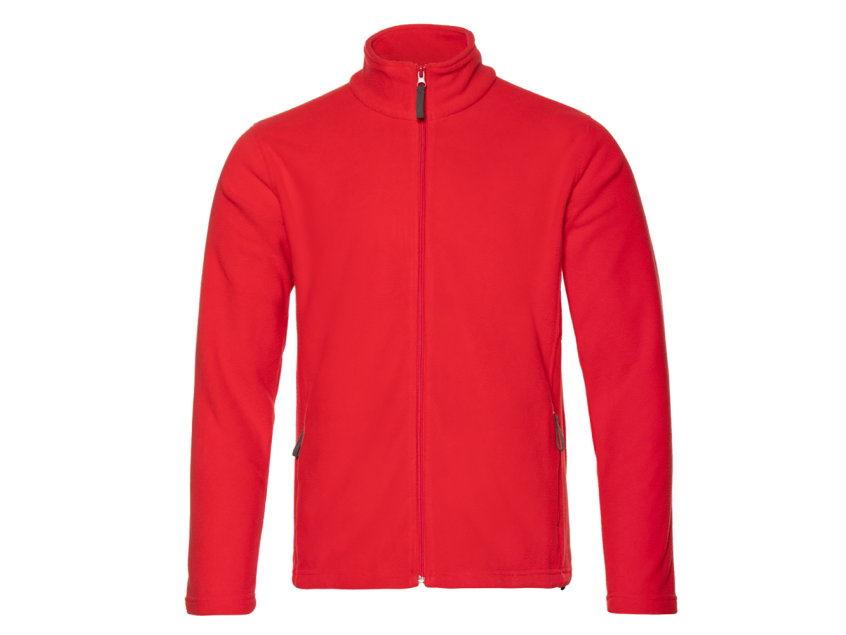 Толстовка унисекс STAN на молнии микрофлис 200, 21, Красный