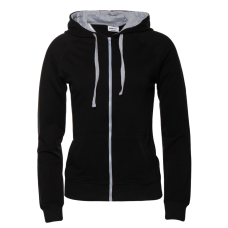 Толстовка женская STAN с капюшоном на молнии футер без начёса, 260, 61W, Чёрный