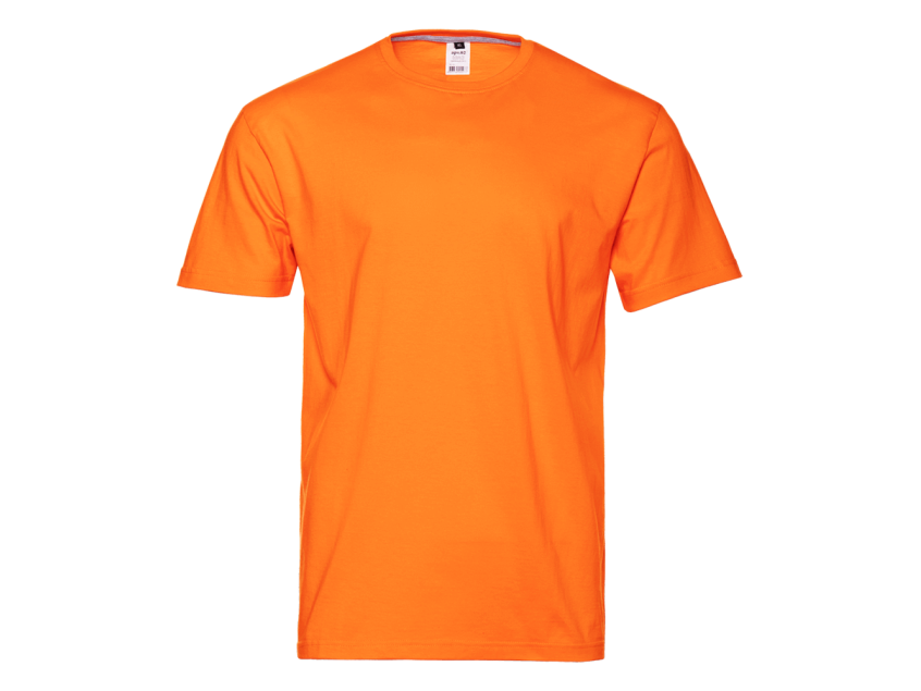 Футболка унисекс без бокового шва STAN хлопок 160, 02, Оранжевый