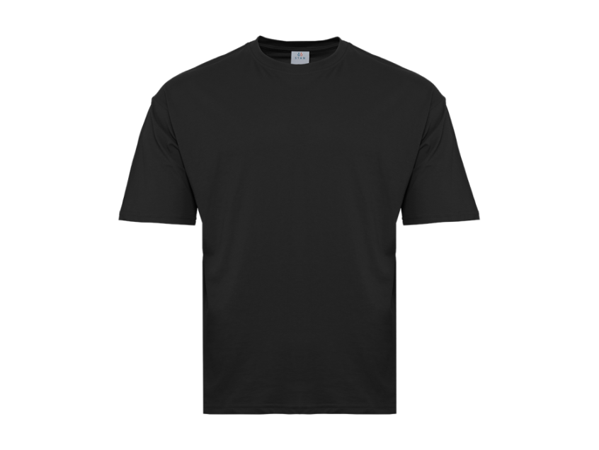 Футболка унисекс оверсайз STAN хлопок 140, 39, Чёрный