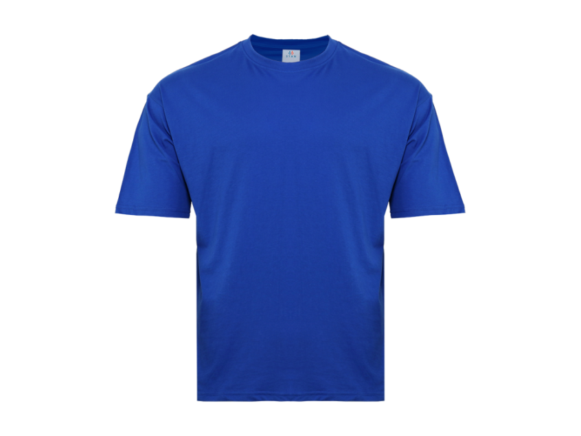 Футболка унисекс оверсайз STAN хлопок 140, 39, Синий электрик