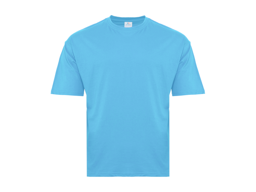 Футболка унисекс оверсайз STAN хлопок 140, 39, Голубой