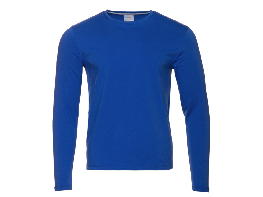 Футболка унисекс с длинным рукавом STAN хлопок/эластан 180, 35, Синий
