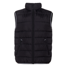 Жилет мужской STAN утепленный таффета 210T,65, 82, Черный с контрастом