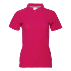 Рубашка поло женская STAN хлопок/полиэстер 185, 04WL, Ярко-розовый