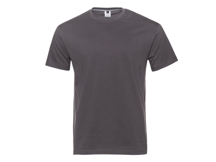 Футболка унисекс без бокового шва STAN хлопок 160, 02, Тёмно-серый