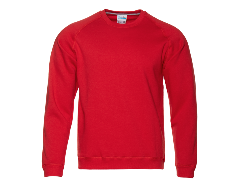 Свитшот унисекс STAN футер с начёсом 260, 53, Красный