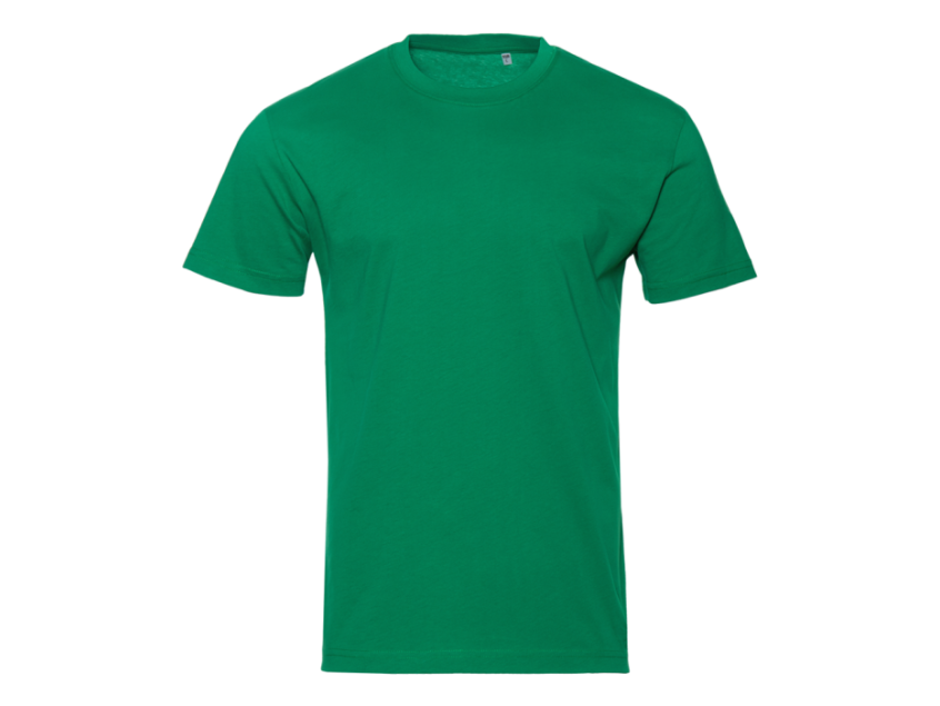 Футболка унисекс хлопок 150, 52, Зелёный