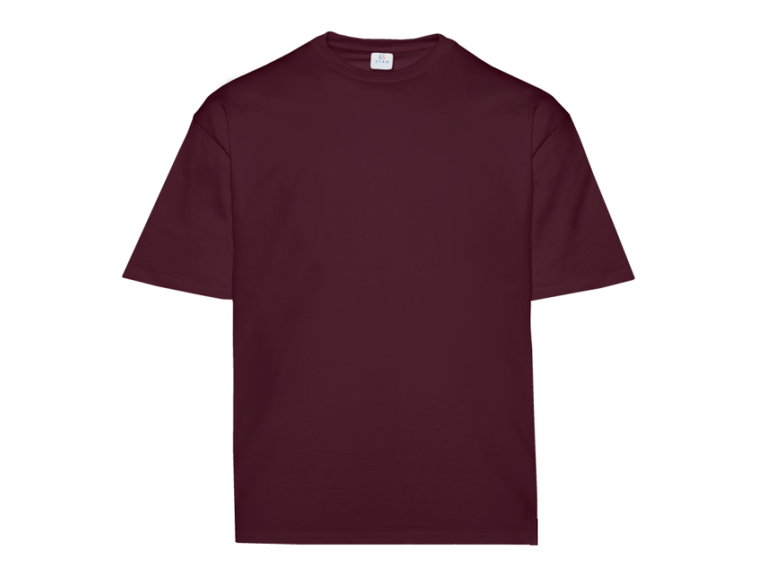 Футболка унисекс оверсайз STAN хлопок 240, 56, Бордовый