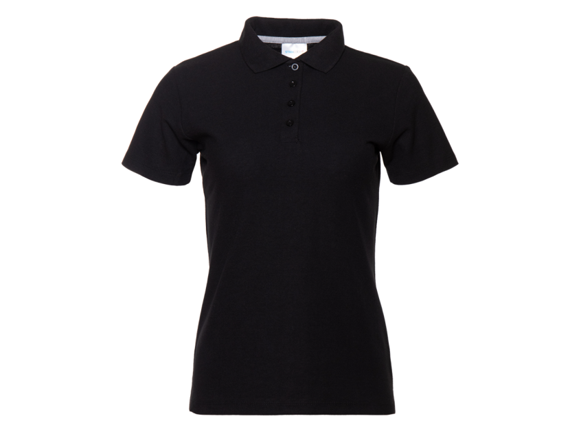 Рубашка поло женская STAN хлопок/полиэстер 185, 04WL, Чёрный